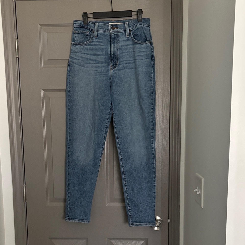 Levi's High Waisted Mom Jeans, Light Blue Wash